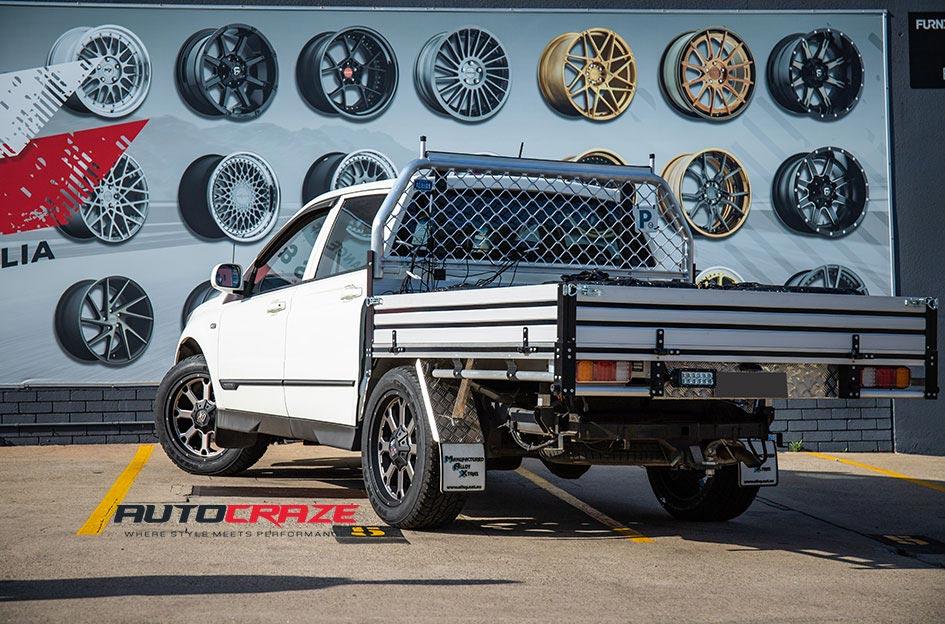 SSANGYONG MUSSO BUCK 25 XD MATTE BLACK MACHINED FACE